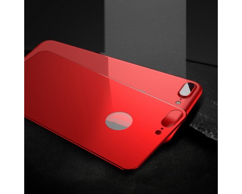Захисне скло 4D Metal Back для iPhone 8 Plus (на задню кришку)