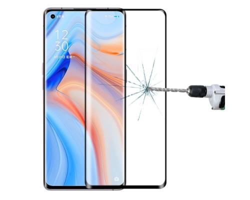Захисне скло Oppo Reno4 Pro 3D Black Full Glue (Mocolo 0.33 mm)