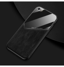 Бізнес чохол бампер GENEROUS для Apple Iphone 7 з скла і штучної шкіри