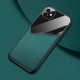 Бізнес чохол бампер GENEROUS для Apple Iphone 11 з скла і штучної шкіри