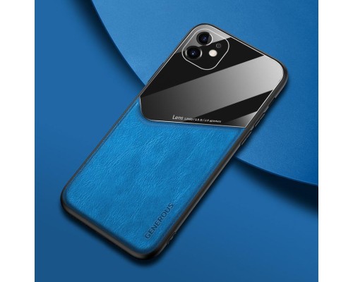 Бізнес чохол бампер GENEROUS для Apple Iphone 11 з скла і штучної шкіри Бізнес чохол бампер GENEROUS для Apple Iphone 11 з скла і штучної шкіри