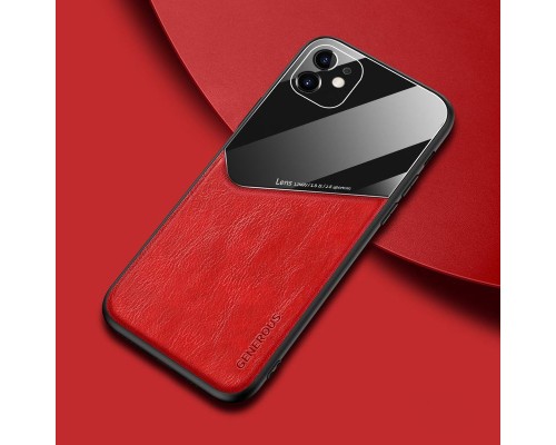Бізнес чохол бампер GENEROUS для Apple Iphone 11 з скла і штучної шкіри Бізнес чохол бампер GENEROUS для Apple Iphone 11 з скла і штучної шкіри