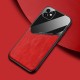 Бізнес чохол бампер GENEROUS для Apple Iphone 11 з скла і штучної шкіри