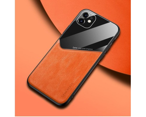 Бізнес чохол бампер GENEROUS для Apple Iphone 11 з скла і штучної шкіри Бізнес чохол бампер GENEROUS для Apple Iphone 11 з скла і штучної шкіри