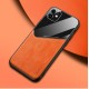 Бізнес чохол бампер GENEROUS для Apple Iphone 11 з скла і штучної шкіри