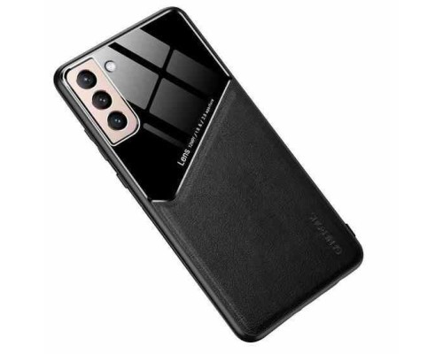 Бізнес чохол бампер GENEROUS для Samsung Galaxy S21 з скла і штучної шкіри Бізнес чохол бампер GENEROUS для Samsung Galaxy S21 з скла і штучної шкіри