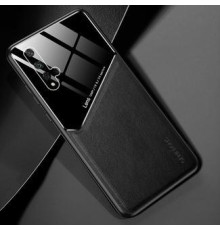 Бізнес чохол бампер GENEROUS для Huawei Nova 5T / Honor 20 з скла і штучної шкіри