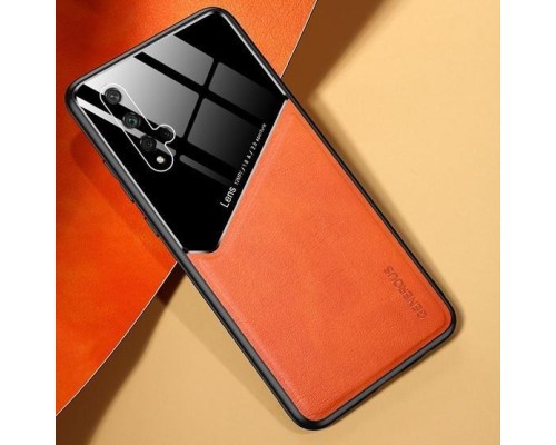 Бізнес чохол бампер GENEROUS для Huawei Nova 5T / Honor 20 з скла і штучної шкіри Бізнес чохол бампер GENEROUS для Huawei Nova 5T / Honor 20 з скла і штучної шкіри