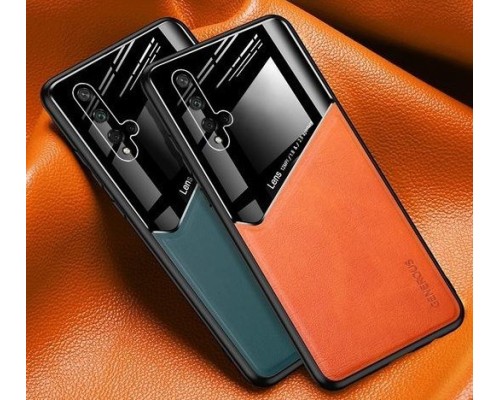 Бізнес чохол бампер GENEROUS для Huawei Nova 5T / Honor 20 з скла і штучної шкіри Бізнес чохол бампер GENEROUS для Huawei Nova 5T / Honor 20 з скла і штучної шкіри