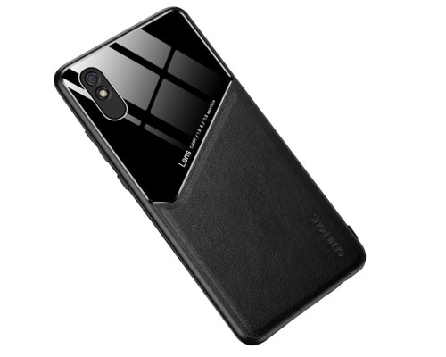 Бізнес чохол бампер GENEROUS для Xiaomi Redmi 9A з скла і штучної шкіри Бізнес чохол бампер GENEROUS для Xiaomi Redmi 9A з скла і штучної шкіри