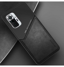 Бізнес чохол бампер GENEROUS для Xiaomi Redmi Note 10 Pro зі скла і штучної шкіри