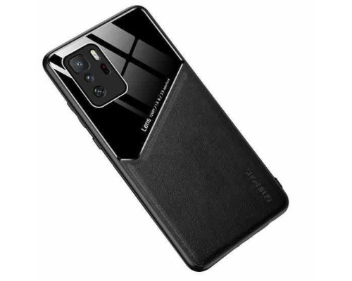 Бізнес чохол бампер GENEROUS для Xiaomi Redmi Note 10 Pro 5G зі скла і штучної шкіри Бізнес чохол бампер GENEROUS для Xiaomi Redmi Note 10 Pro 5G зі скла і штучної шкіри