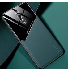 Бізнес чохол бампер GENEROUS для Oppo Reno Z зі скла і штучної шкіри