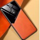 Бізнес чохол бампер GENEROUS для Oppo Reno Z зі скла і штучної шкіри