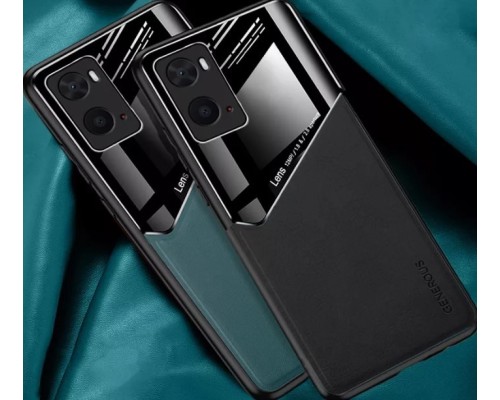 Бізнес чехол бампер GENEROUS для Opppo A96 4G зі скла і штучної шкіри Бізнес чехол бампер GENEROUS для Opppo A96 4G зі скла і штучної шкіри