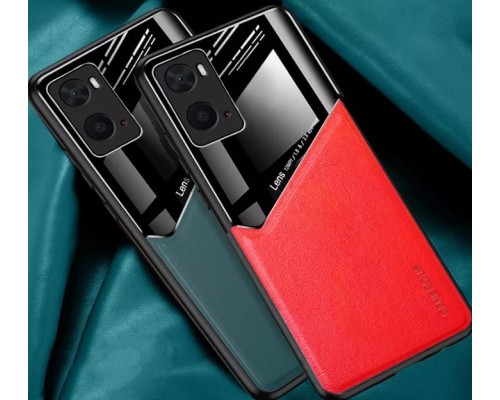 Бізнес чехол бампер GENEROUS для Opppo A96 4G зі скла і штучної шкіри Бізнес чехол бампер GENEROUS для Opppo A96 4G зі скла і штучної шкіри