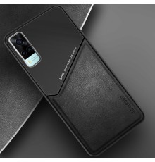Бізнес чохол-бампер GENEROUS для Vivo Y31/ Y51/ Y53s 4G зі скла та штучної шкіри