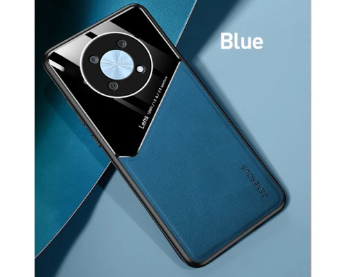 Бізнес чохол бампер GENEROUS для Huawei Nova Y90 зі скла і штучної шкіри