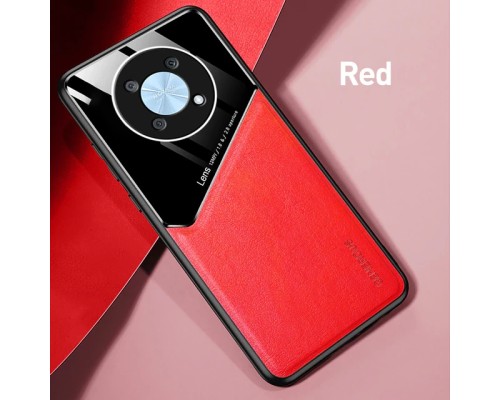 Бізнес чохол бампер GENEROUS для Huawei Nova Y90 зі скла і штучної шкіри