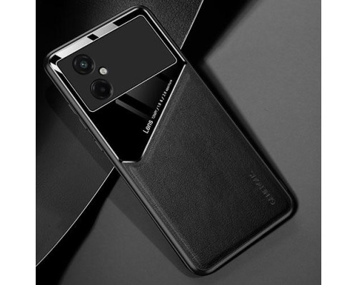 Бізнес чохол бампер GENEROUS для Xiaomi Poco M4 5G зі скла і штучної шкіри Бізнес чохол бампер GENEROUS для Xiaomi Poco M4 5G зі скла і штучної шкіри