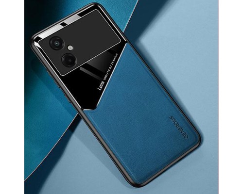Бізнес чохол бампер GENEROUS для Xiaomi Poco M4 5G зі скла і штучної шкіри Бізнес чохол бампер GENEROUS для Xiaomi Poco M4 5G зі скла і штучної шкіри