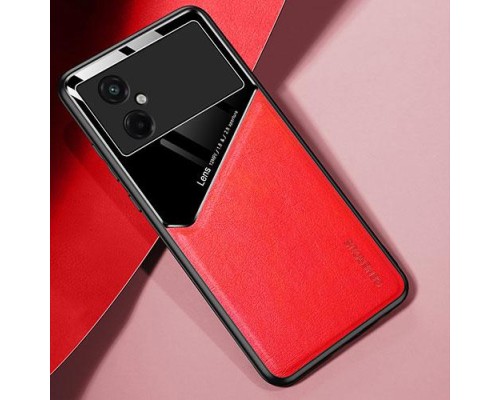 Бізнес чохол бампер GENEROUS для Xiaomi Poco M4 5G зі скла і штучної шкіри Бізнес чохол бампер GENEROUS для Xiaomi Poco M4 5G зі скла і штучної шкіри