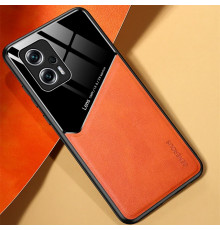 Бізнес чохол бампер GENEROUS для Xiaomi Poco F5 зі скла і штучної шкіри