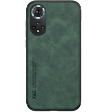 Шкіряний чохол Sheepskin з магнітом для Huawei Nova 9 / Honor 50 Green