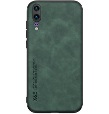 Шкіряний чохол Sheepskin з магнітом для Huawei P20 Green