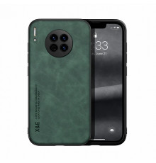 Шкіряний чохол Sheepskin з магнітом для Huawei Mate 30 Pro Green