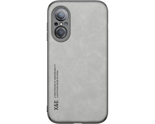 Шкіряний чохол Sheepskin з магнітом для Huawei Nova 9 SE Light gray Шкіряний чохол Sheepskin з магнітом для Huawei Nova 9 SE Light gray