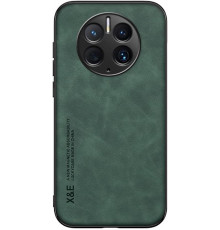 Шкіряний чохол Sheepskin з магнітом для Huawei Mate 50 Pro Green