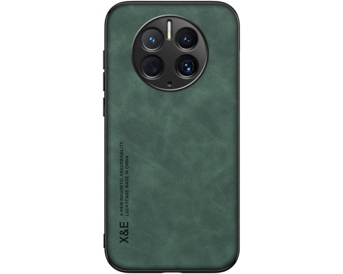 Шкіряний чохол Sheepskin з магнітом для Huawei Mate 50 Pro Green Шкіряний чохол Sheepskin з магнітом для Huawei Mate 50 Pro Green