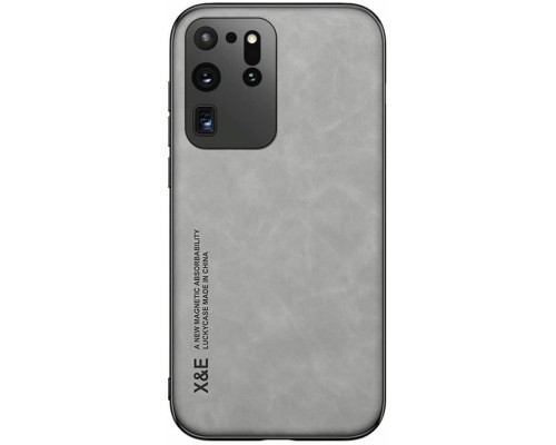 Шкіряний чохол Sheepskin з магнітом для Samsung Galaxy S20 Ultra Light gray Шкіряний чохол Sheepskin з магнітом для Samsung Galaxy S20 Ultra Light gray