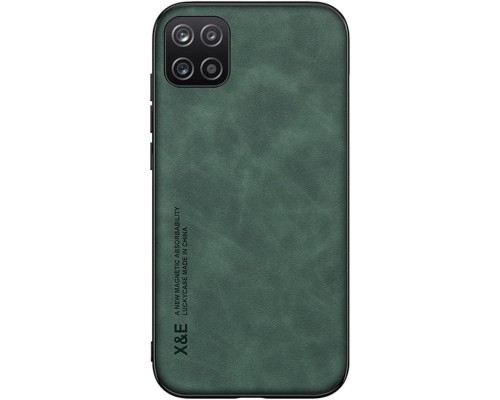 Шкіряний чохол Sheepskin з магнітом для Samsung Galaxy A22 5G Green Шкіряний чохол Sheepskin з магнітом для Samsung Galaxy A22 5G Green