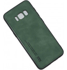 Шкіряний чохол Sheepskin з магнітом для Samsung Galaxy S8 Green