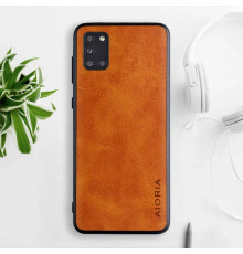 Шкіряний чохол AIORIA Vintage для Samsung Galaxy A31 orange