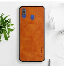 Шкіряний чохол AIORIA Vintage для Samsung Galaxy A40 orange