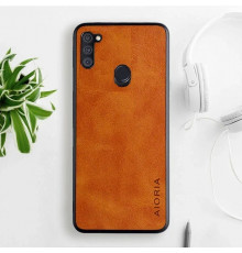 Шкіряний чохол AIORIA Vintage для Samsung Galaxy A11 / M11 orange