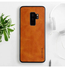 Шкіряний чохол AIORIA Vintage для Samsung Galaxy S9 Plus orange