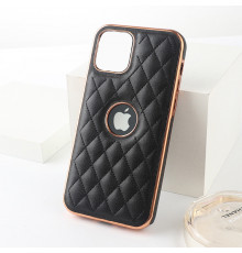 Розкішний м'який чохол Lambskin Premium case для Apple iPhone 14 Pro Black