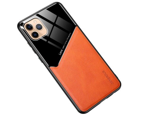 Бізнес чохол бампер GENEROUS для Apple Iphone 11 Pro зі скла і штучної шкіри Бізнес чохол бампер GENEROUS для Apple Iphone 11 Pro зі скла і штучної шкіри