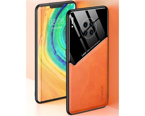 Бізнес чохол бампер GENEROUS для Huawei Mate 30 з скла і штучної шкіри Бізнес чохол бампер GENEROUS для Huawei Mate 30 з скла і штучної шкіри
