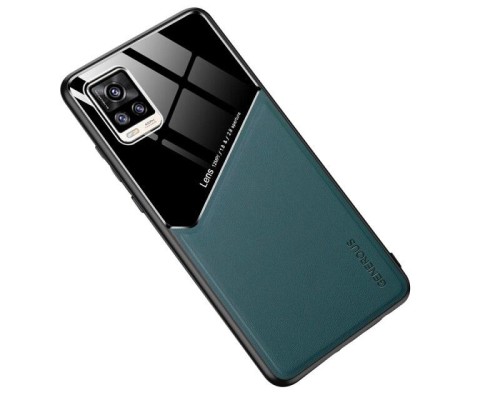 Бізнес чохол бампер GENEROUS для Vivo V21e 4G з скла і штучної шкіри Бізнес чохол бампер GENEROUS для Vivo V21e 4G з скла і штучної шкіри