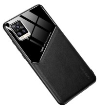 Бізнес чохол бампер GENEROUS для Vivo V21e 4G з скла і штучної шкіри