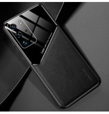 Бізнес чохол бампер GENEROUS для Huawei P30 Pro зі скла і штучної шкіри