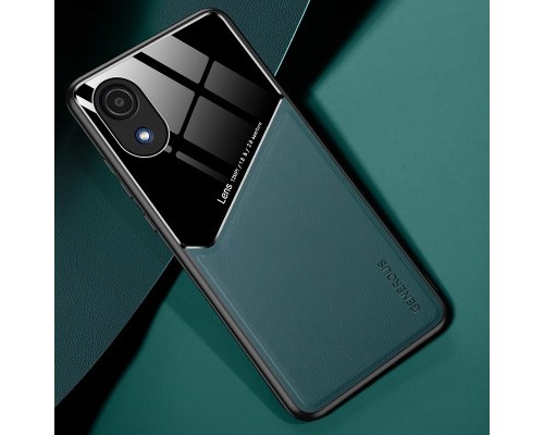 Бізнес чехол бампер GENEROUS для Samsung Galaxy A03 Core зі скла і штучної шкіри Бізнес чехол бампер GENEROUS для Samsung Galaxy A03 Core зі скла і штучної шкіри