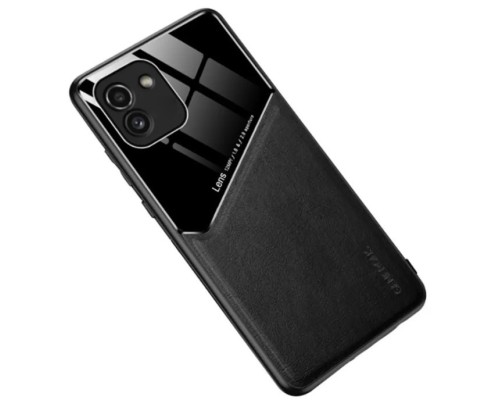 Бізнес чехол бампер GENEROUS для Samsung Galaxy A03 зі скла і штучної шкіри Бізнес чехол бампер GENEROUS для Samsung Galaxy A03 зі скла і штучної шкіри