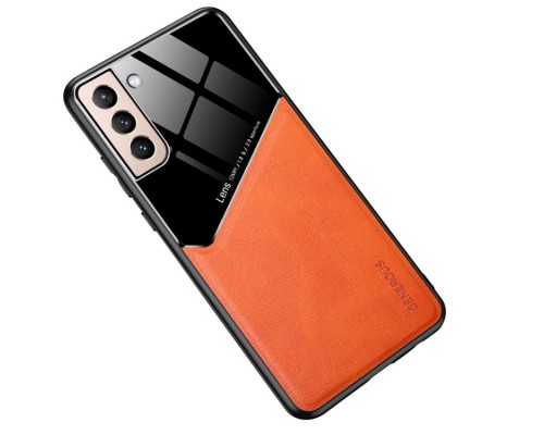 Бізнес чехол бампер GENEROUS для Samsung Galaxy S22 Plus 5G зі скла і штучної шкіри Бізнес чехол бампер GENEROUS для Samsung Galaxy S22 Plus 5G зі скла і штучної шкіри