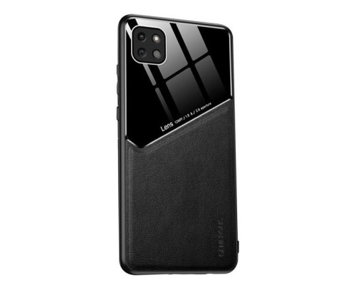 Бізнес чохол-бампер GENEROUS для Samsung Galaxy A22 5G зі скла та штучної шкіри Бізнес чохол-бампер GENEROUS для Samsung Galaxy A22 5G зі скла та штучної шкіри